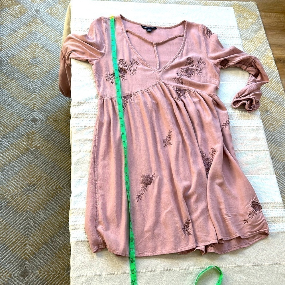 Boho embroidered midi dress SZ M - Picture 2 of 8